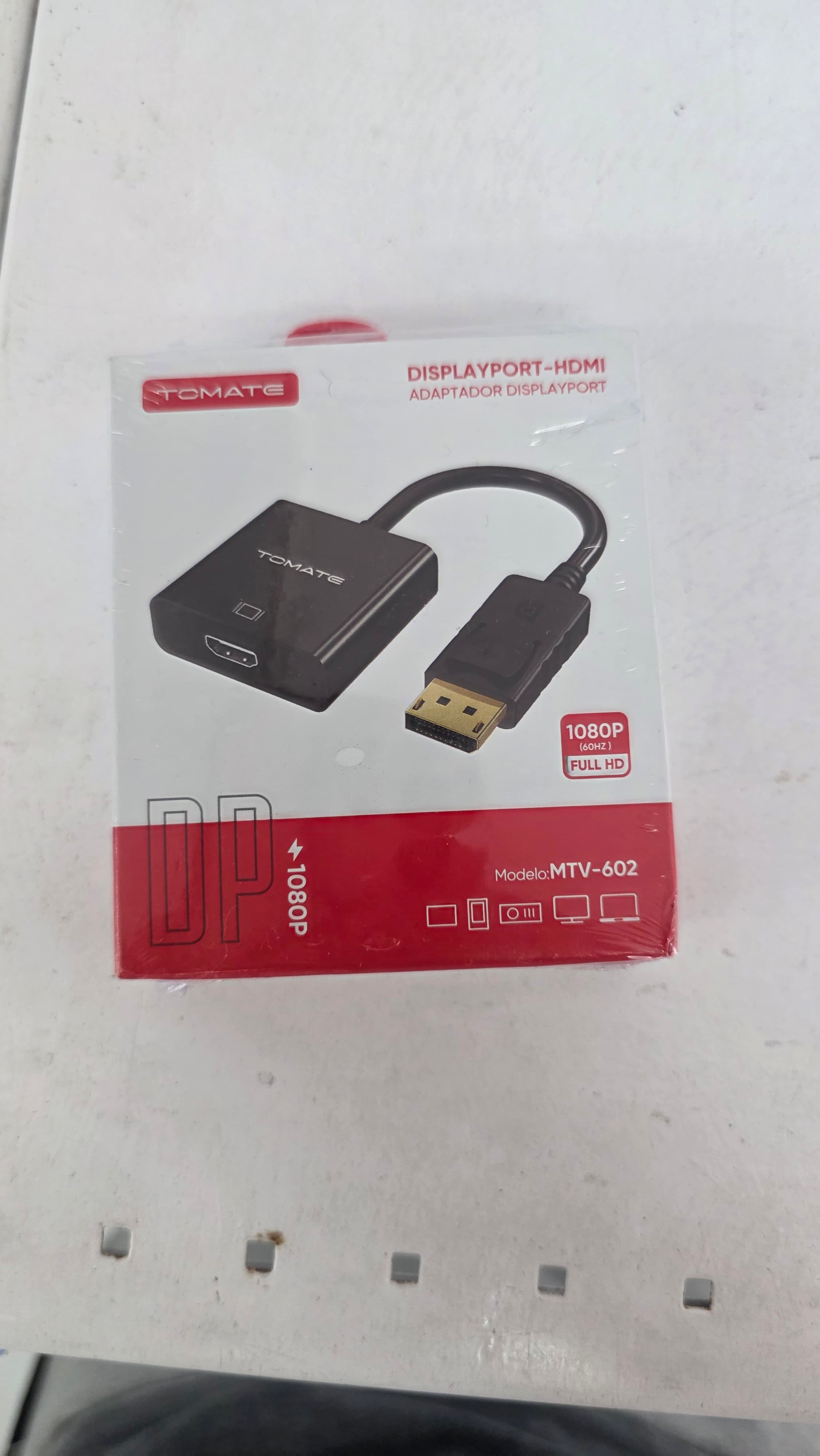 Cabo Conversor DisplayPort HDMI Tomate Preto 15cm FullHD