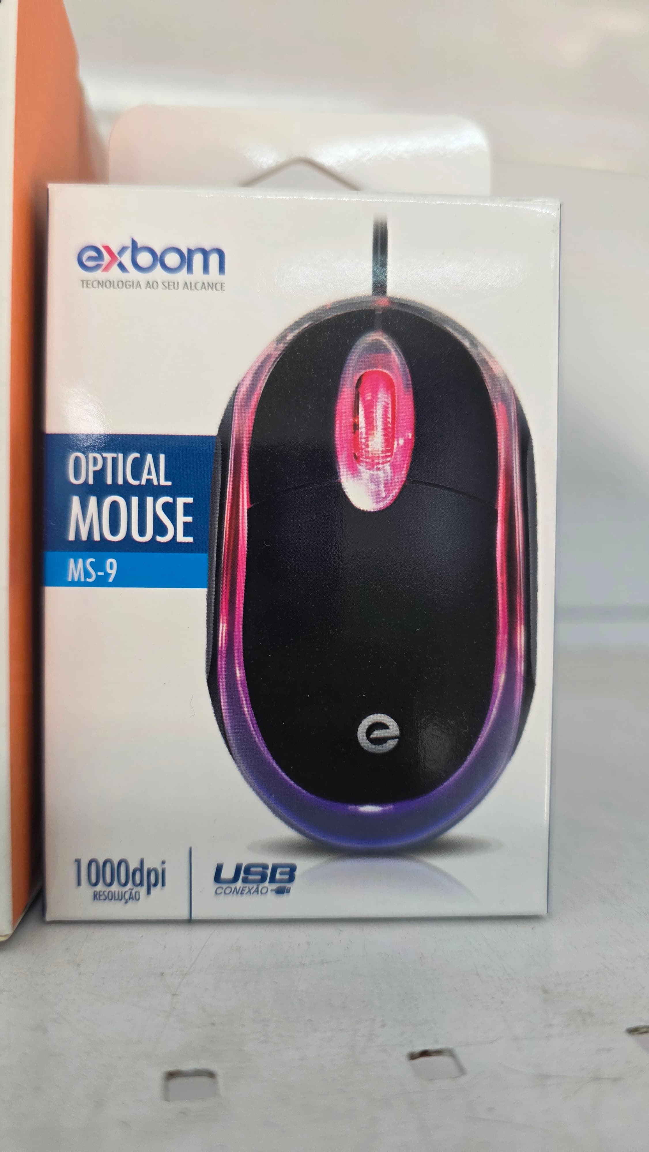 Mouse USB Optico Com Led Exbom - MS-9