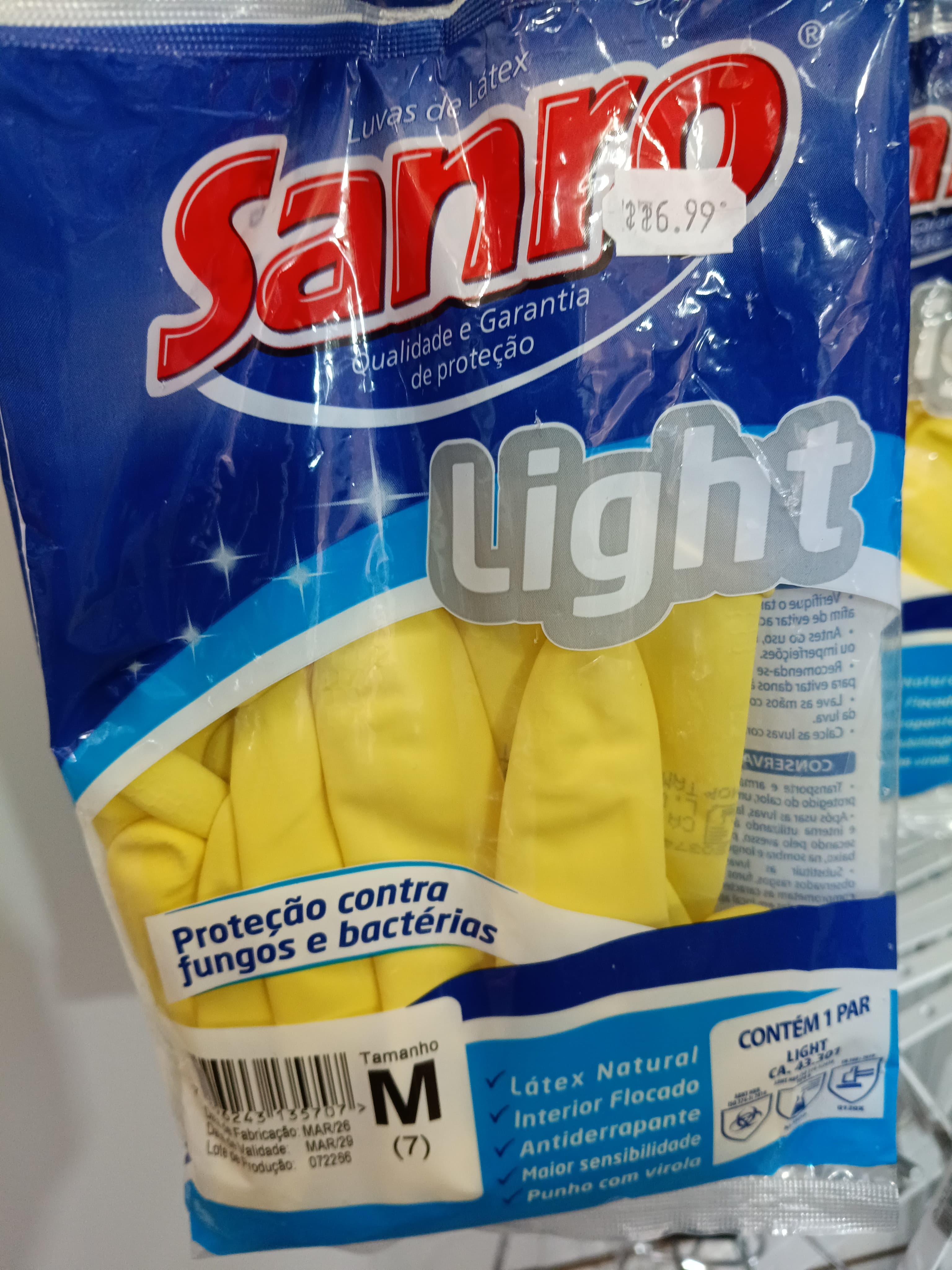 Luva Latex Sanro M