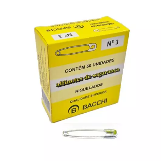 Alfinete número 3 Bacchi com 50