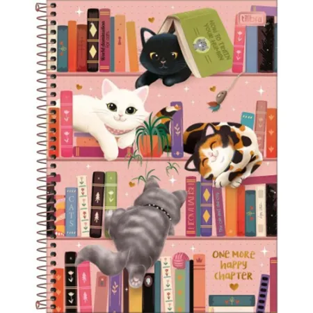 Caderno Univ. CD 10X1 160FLS Basic Pet 369913 (unidade)
