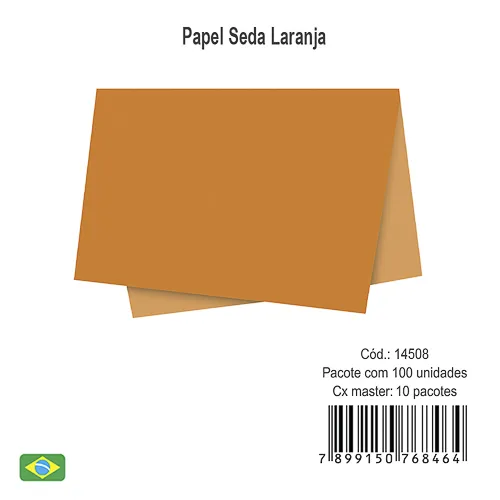 Papel seda laranja