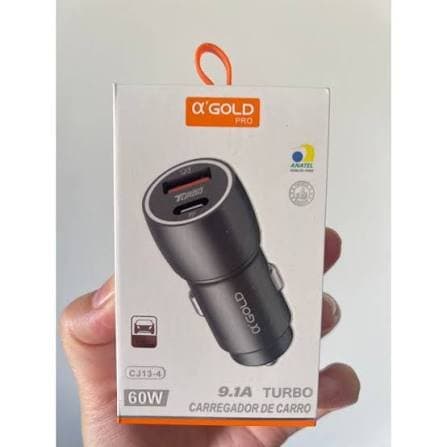 Carregador Veicular Turbo 9.1A α’Gold CJ12-4
