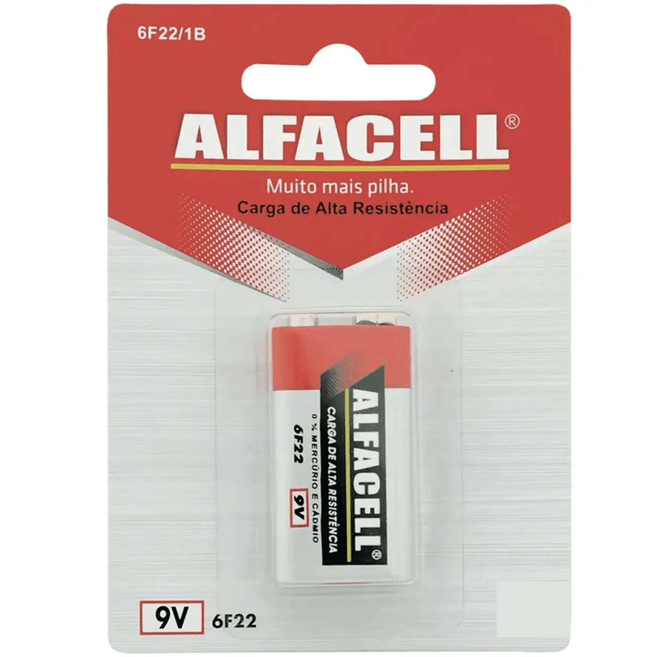 Bateria de Zinco 9V Alfacell
