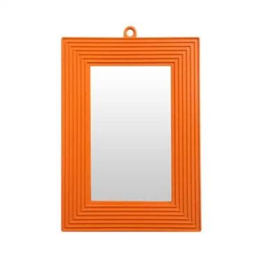 Espelho Moldur. PVC Laranja 12X18