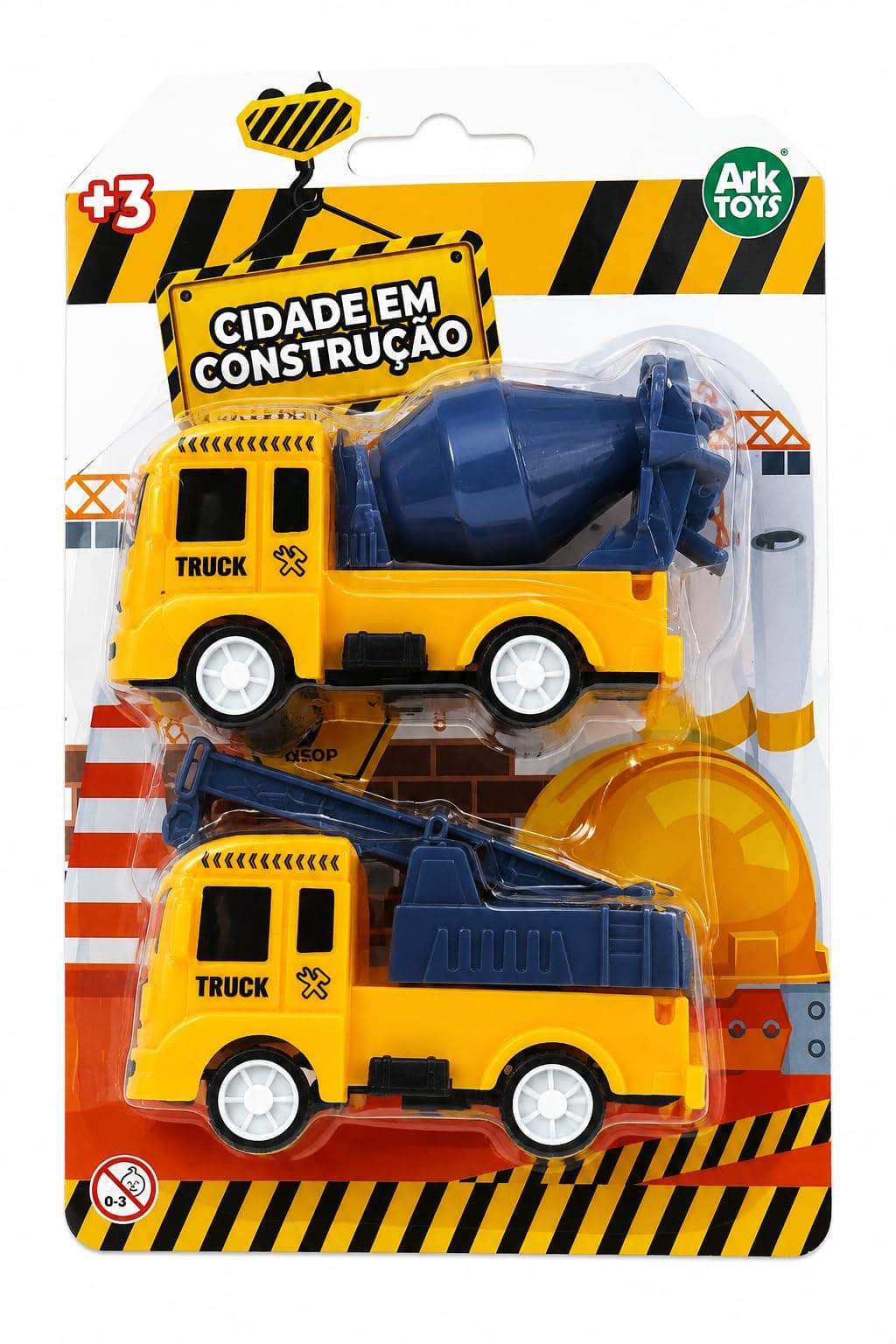 Carrinho movido a fricção construção 2 peças