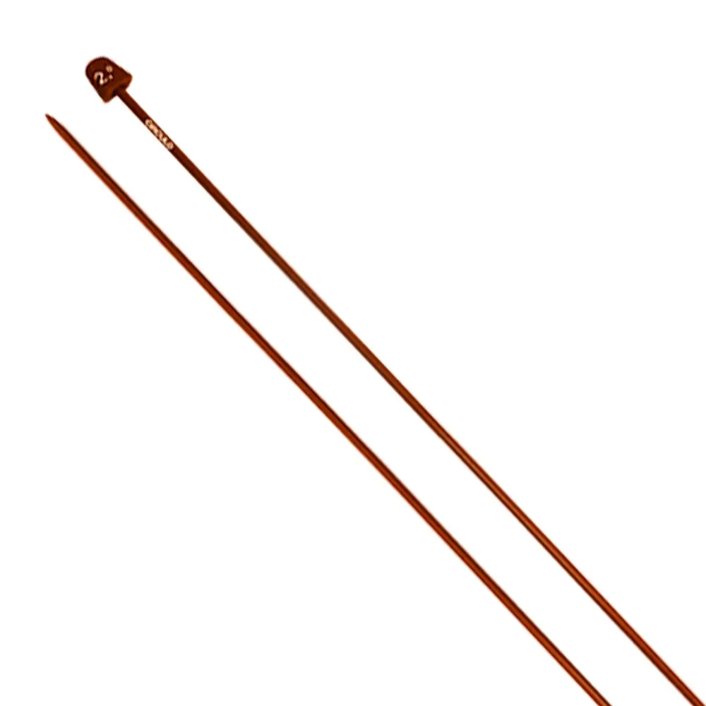 Agulha de tricô plástico 2 mm 35 cm