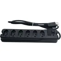Filtro de Linha Extensao + Interruptor Com 6 Tomadas Kitec F