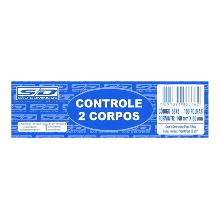 Bloco 2 corpos numerados BR 100 folhas 3001 (unidade)