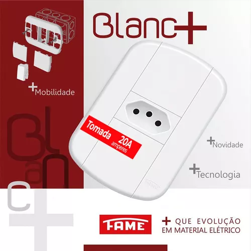 Tomada Padrao 2P+T 20A C/p Blanc+