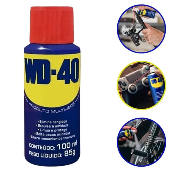 Óleo desengripante e lubrificante WD-40 100 ml