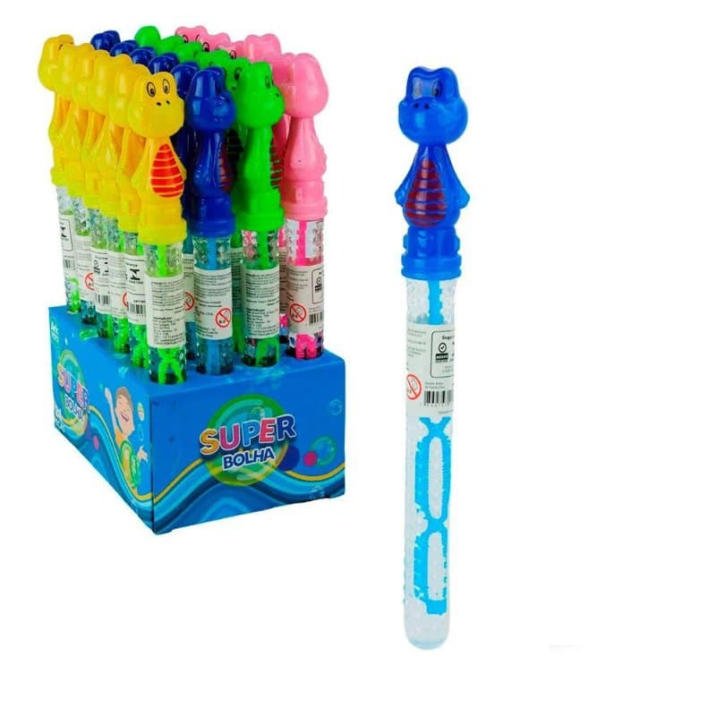 Bolha de Sabao Bastao Dino 25CM