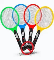 Raquete Mata Mosquito Bivolt Recarregavel Color