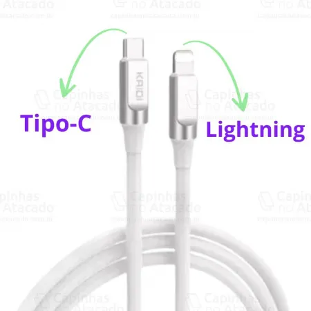 Cabo Type-C / Lightning Turbo PD 60W Kaidi KD-2519CL