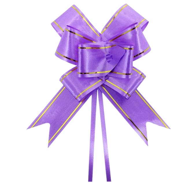 Laço para Presente 10 Pçs 1,2x24cm Linhas Lilas
