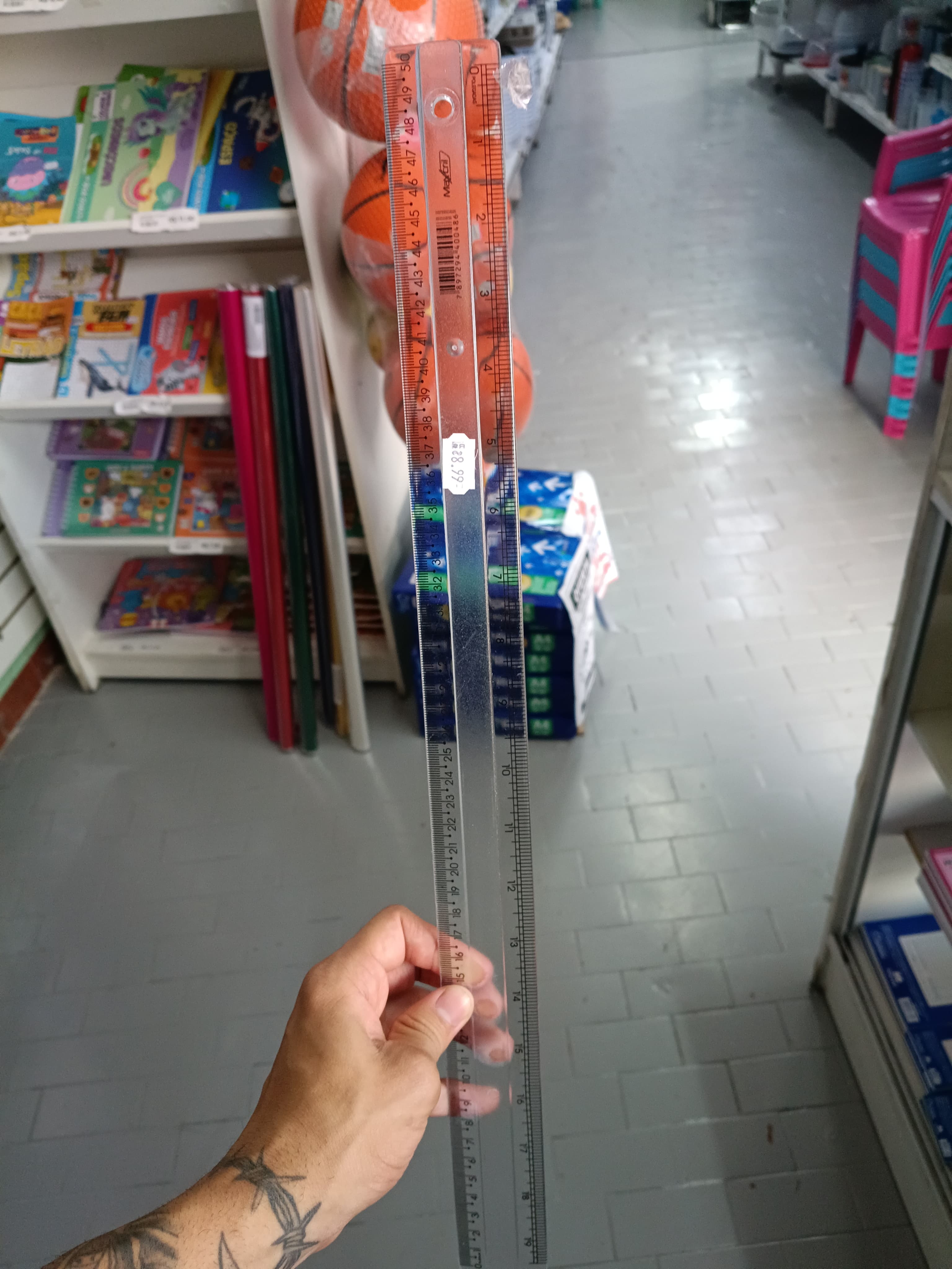 Regua 50CM Cristal