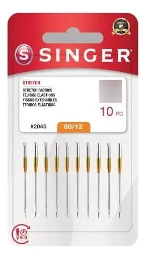 Agulha Singer malha doméstica 2045.12 com 10