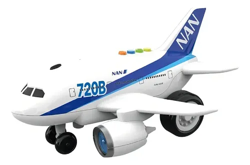 Avião movido a fricção de plástico color