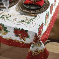 Toalha de mesa Polly Natal retangular 1,95 x 1,35 m