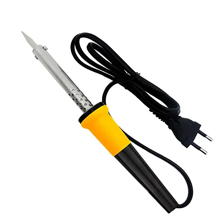 Ferro de solda 127 V 40 W amarelo