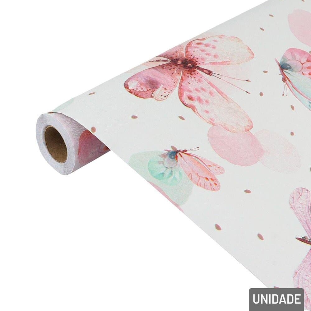 Adesivo Decorativo 45 cm x 5 m Borboletas