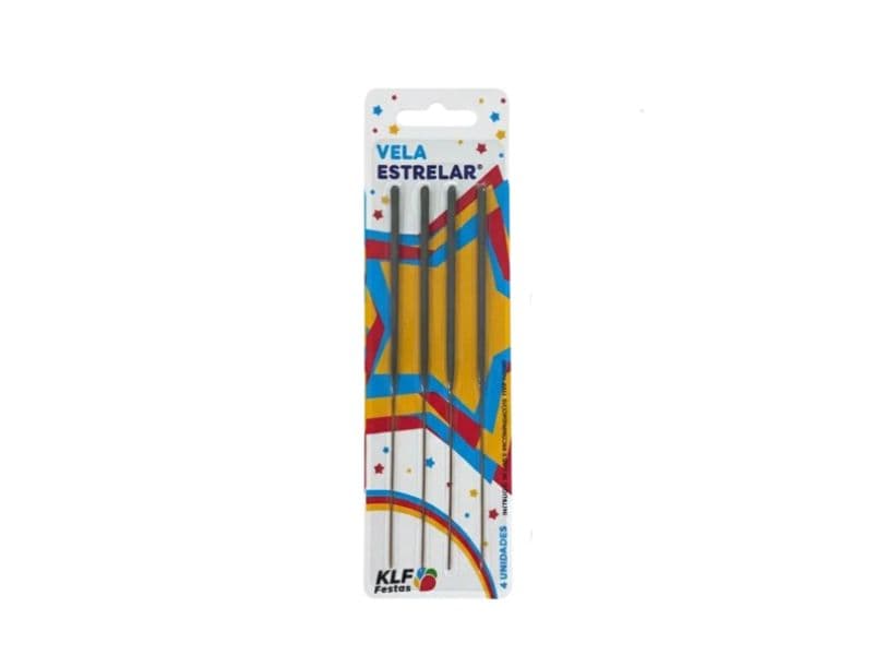 Vela Estrelar KLF Festas pacote com 4
