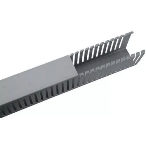 Canaleta de PVC 30X30 2M Aberta P/ Painel Cinza Aberta