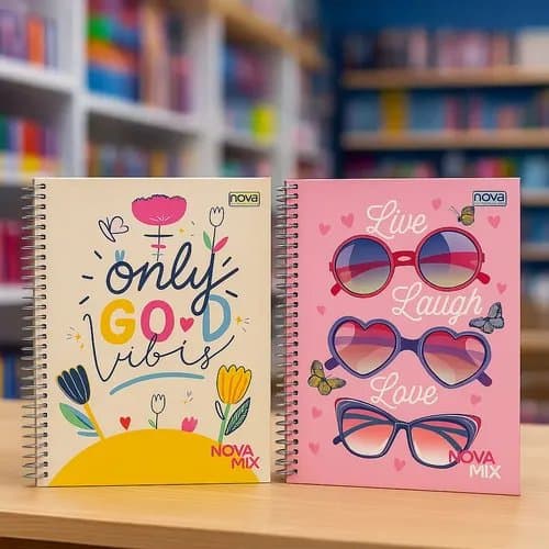 Caderno Univ. CD 20X1 320FLS Nova Mix Femin 9-1114-6 (unidade)